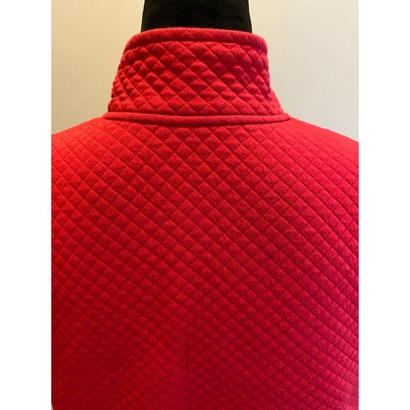 Karen Scott Sport Vest Red Women’s Petite Large Quilted Zipper Front - Picture 8 of 12